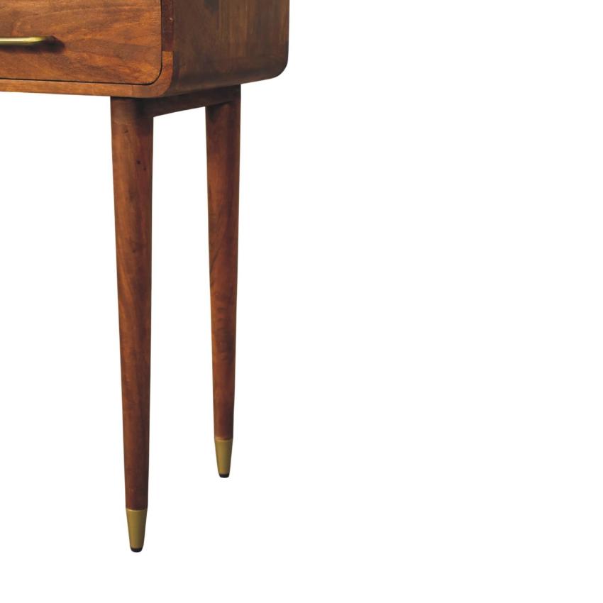 Valenza Curved Console Table | Solid Wood Hallway Table