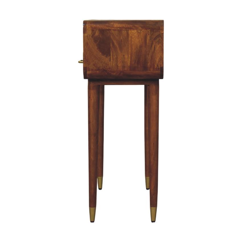 Valenza Curved Console Table | Solid Wood Hallway Table