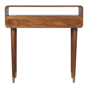 Valenza Curved Console Table | Solid Wood Hallway Table