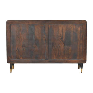 Valenza Six Drawer Chest | Solid Mango Wood | Velvet Mocha Finish | 6 Drawer Storage Dresser