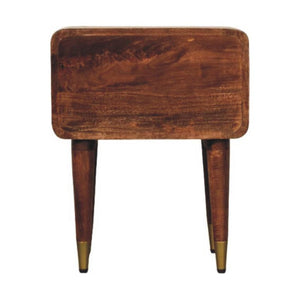 Valenza Two-Drawer Bedside Table | Timber Nightstand | Bedroom Storage