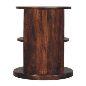 Ventura Side Table | Solid Mango Wood | Sculptural Base | Modern Living Room Accent