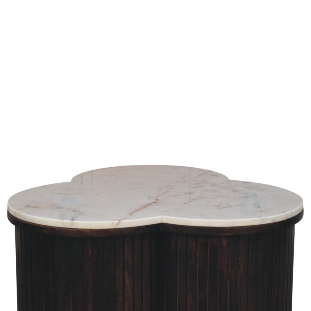 Verona Marble Coffee Table | Solid Mango Wood | Natural Stone Top | Refined Centre Table