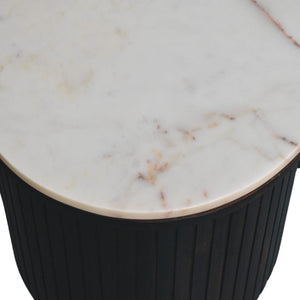 Verona Marble Coffee Table | Solid Mango Wood | Natural Stone Top | Refined Centre Table