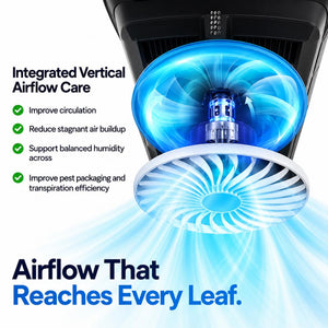 VIVOSUN AeroLight 320W LED Grow Light | Tunable Full Spectrum, Integrated Circulation Fan, GrowHub Compatible & 4x2 ft Coverage