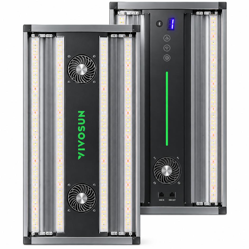 VIVOSUN AeroLight 320W LED Grow Light | Tunable Full Spectrum, Integrated Circulation Fan, GrowHub Compatible & 4x2 ft Coverage