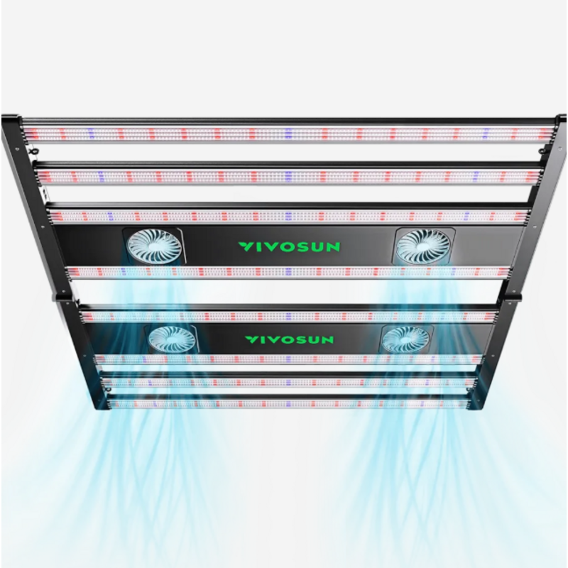 VIVOSUN AeroLight 850W LED Grow Light | Tunable Full Spectrum, Integrated Airflow & 5x5 ft Coverage