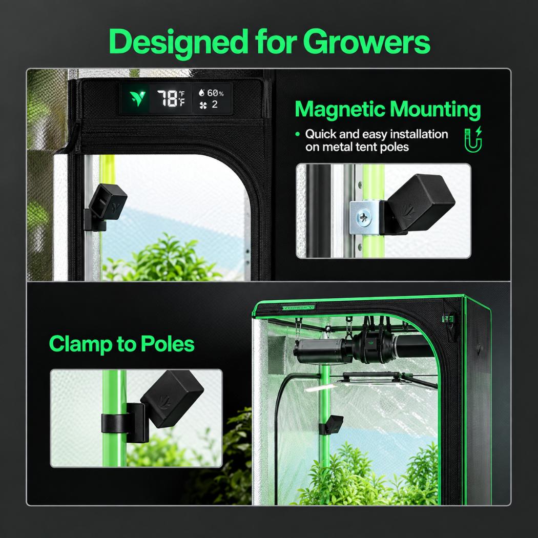 VIVOSUN GrowCam C4 Smart Grow Camera | 2K QHD, Night Vision, Timelapse & App Control