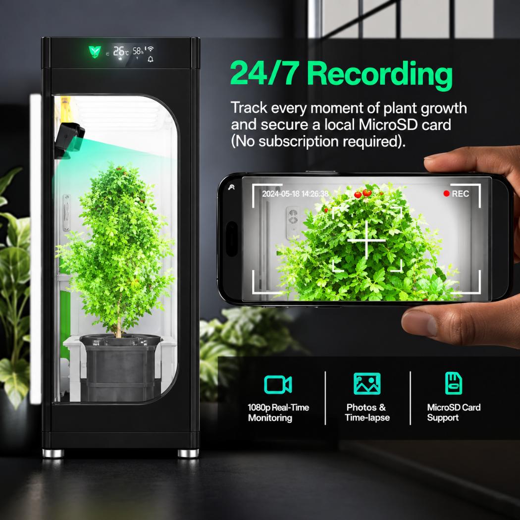 VIVOSUN GrowCam C4 Smart Grow Camera | 2K QHD, Night Vision, Timelapse & App Control