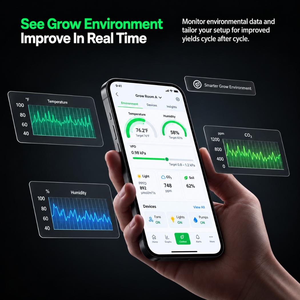 VIVOSUN GrowHub X42 AI Controller | 7-Inch Touchscreen, VPD Climate Control & App Monitoring