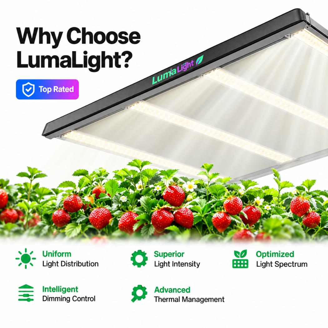 VIVOSUN LumaLight 320W LED Grow Light | Full Spectrum, Deep Canopy Penetration & 3x3 ft Coverage