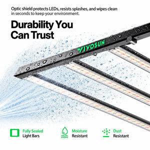 VIVOSUN LumaLight 500W LED Grow Light | Full Spectrum, GrowHub Compatible & 4x4 ft Coverage