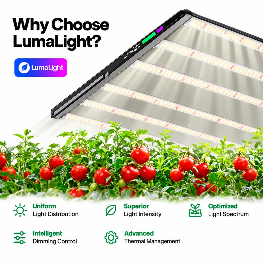 VIVOSUN LumaLight 500W LED Grow Light | Full Spectrum, GrowHub Compatible & 4x4 ft Coverage