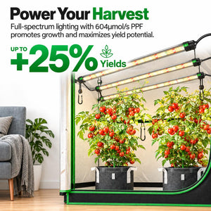 VIVOSUN LumaRay Side Lights 4-Bar | 50W Full Spectrum LED Grow Light Bars & SGS Compatible