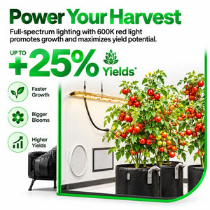 VIVOSUN LumaRay Side Lights 8-Bar | 100W Full Spectrum LED Grow Light Bars & SGS Compatible