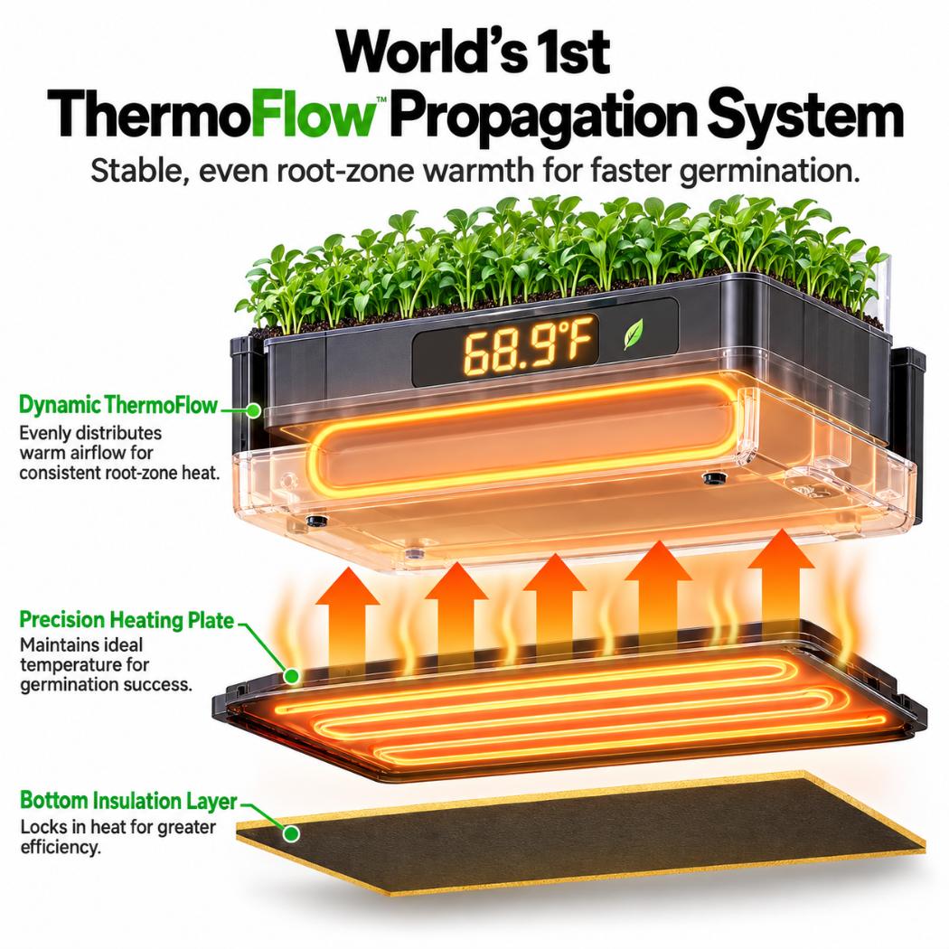 VIVOSUN VSeed S40 Smart Seedling Box | 40-Cell Seed Starting & Cloning System with Ebb & Flow Irrigation
