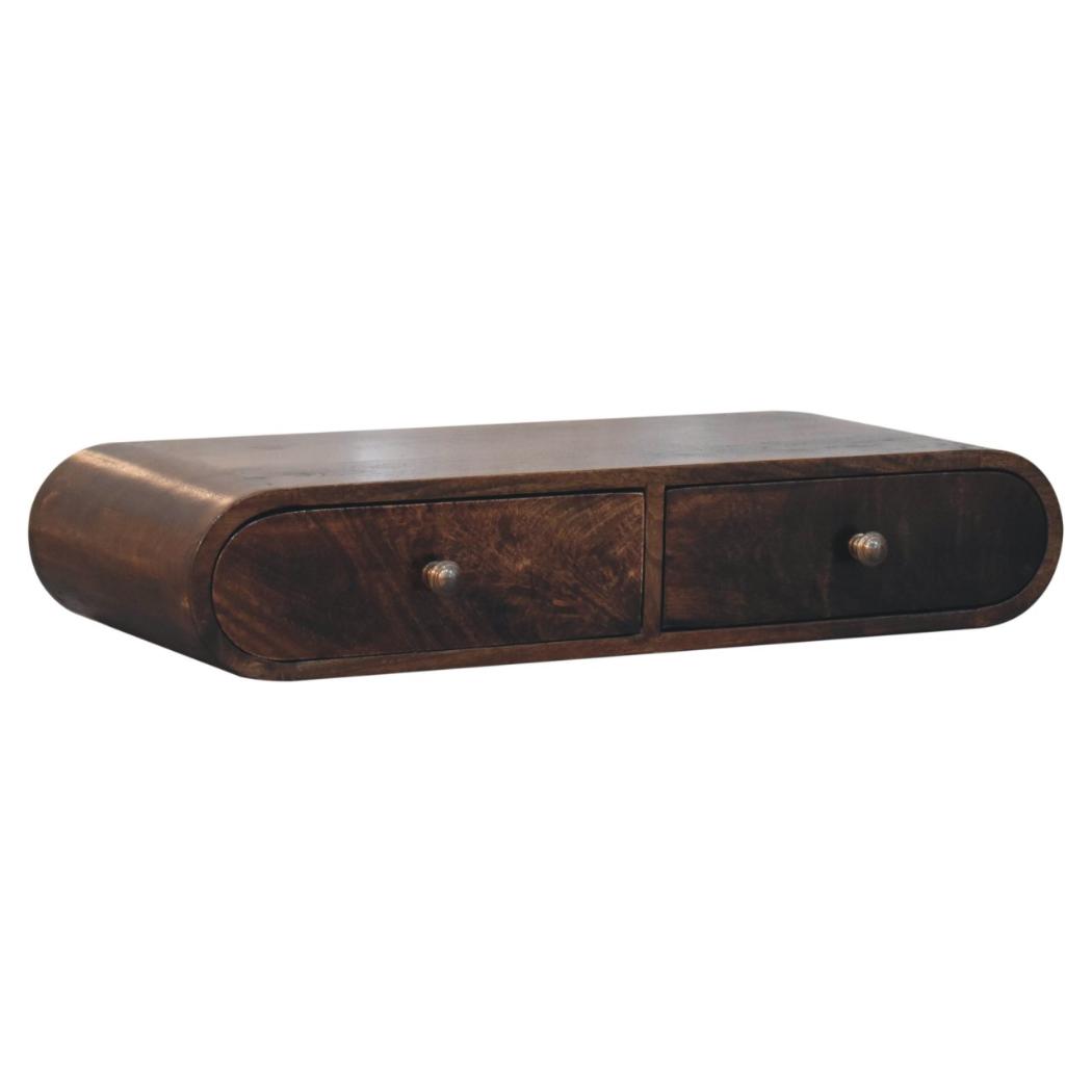 Wall-Mounted Console | Solid Mango Wood | California Walnut Finish