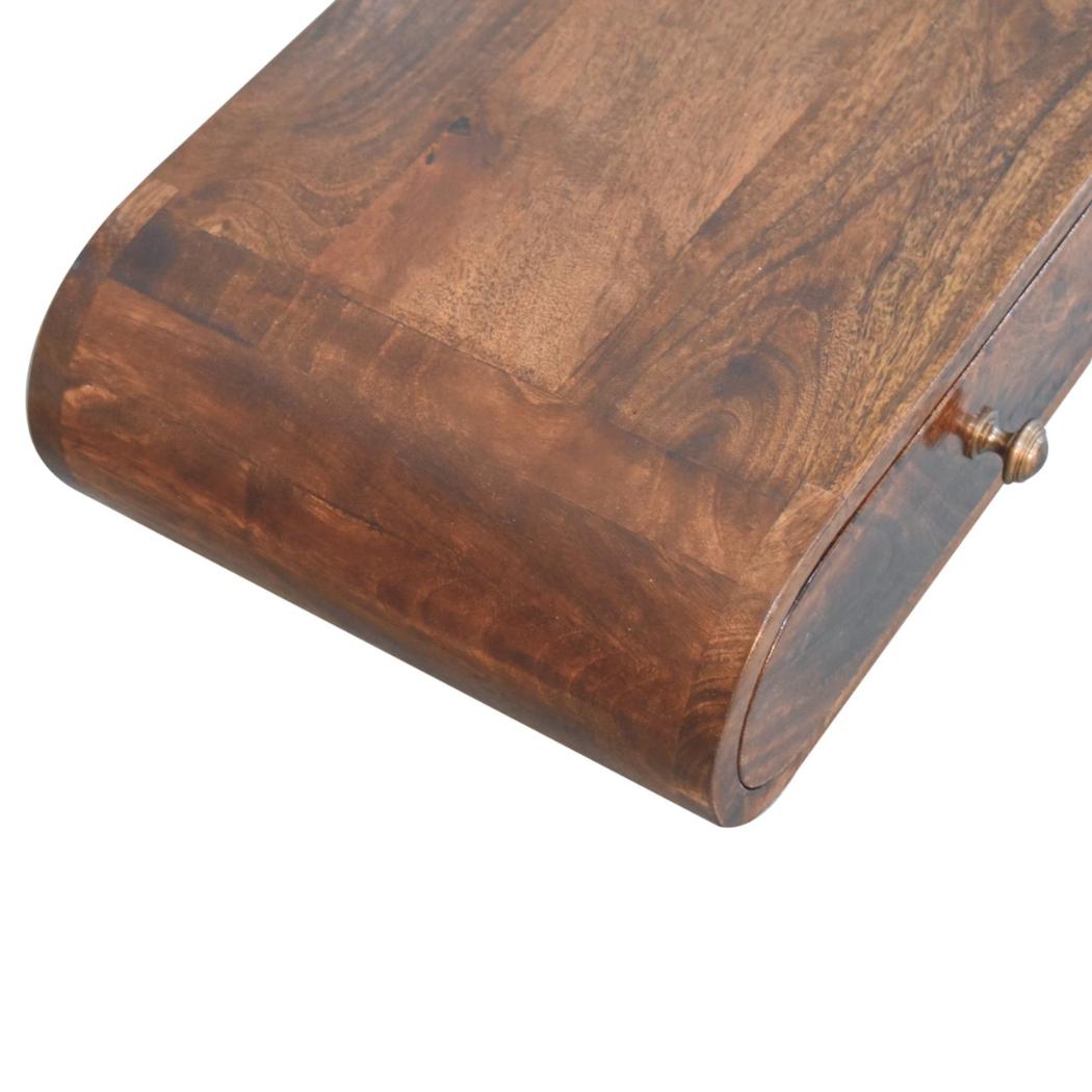 Wall-Mounted Console | Solid Mango Wood | California Walnut Finish