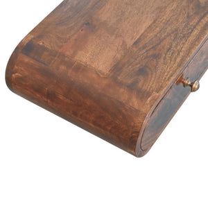 Wall-Mounted Console | Solid Mango Wood | California Walnut Finish