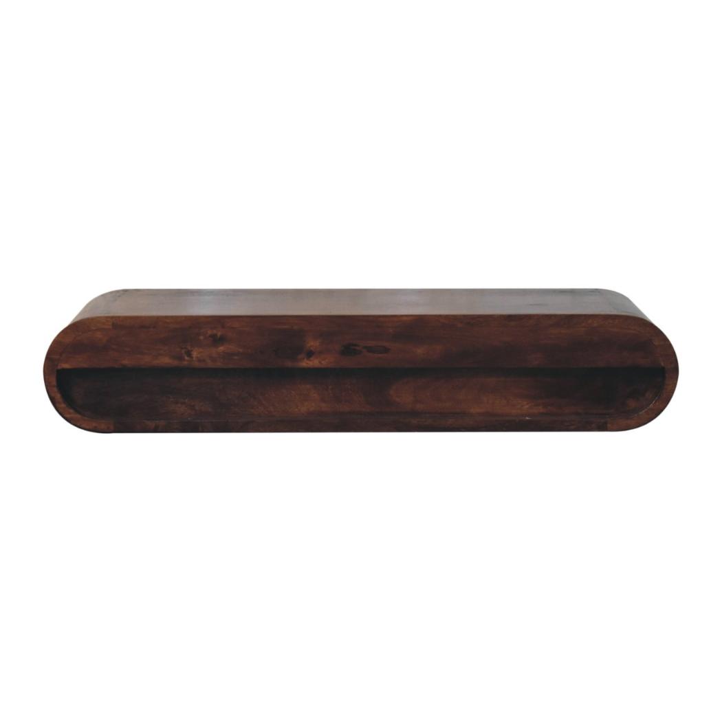 Wall-Mounted Console | Solid Mango Wood | California Walnut Finish