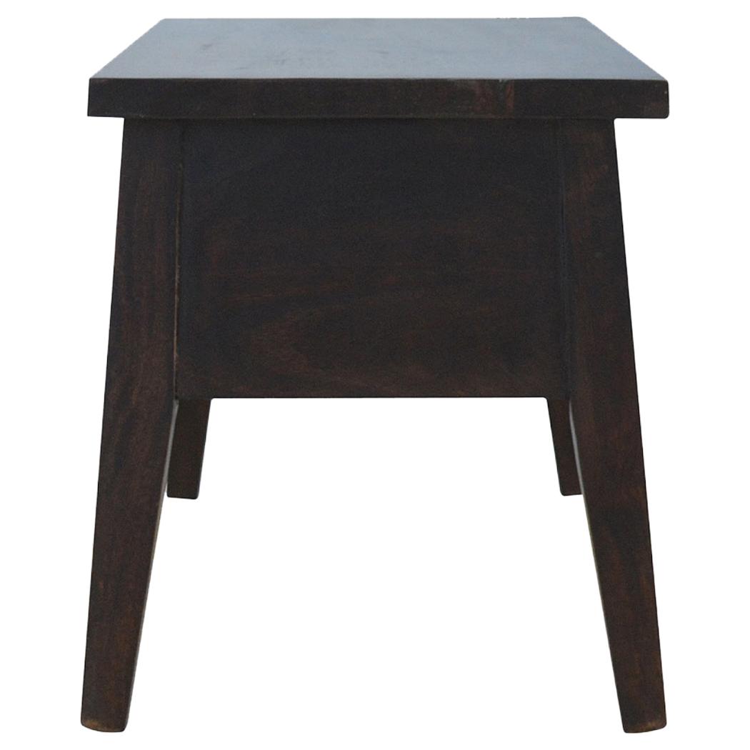 Walnut Hallway Storage Bench | Solid Mango Wood | Walnut Finish | Entryway Seating & Storage
