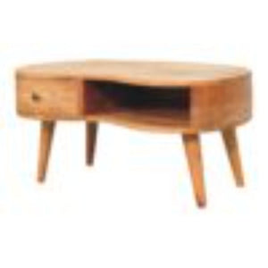 Wave Coffee Table | Oak Finish | Sculptural Living Room Design
