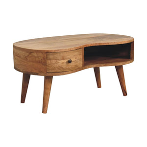 Wave Coffee Table | Oak Finish | Sculptural Living Room Design