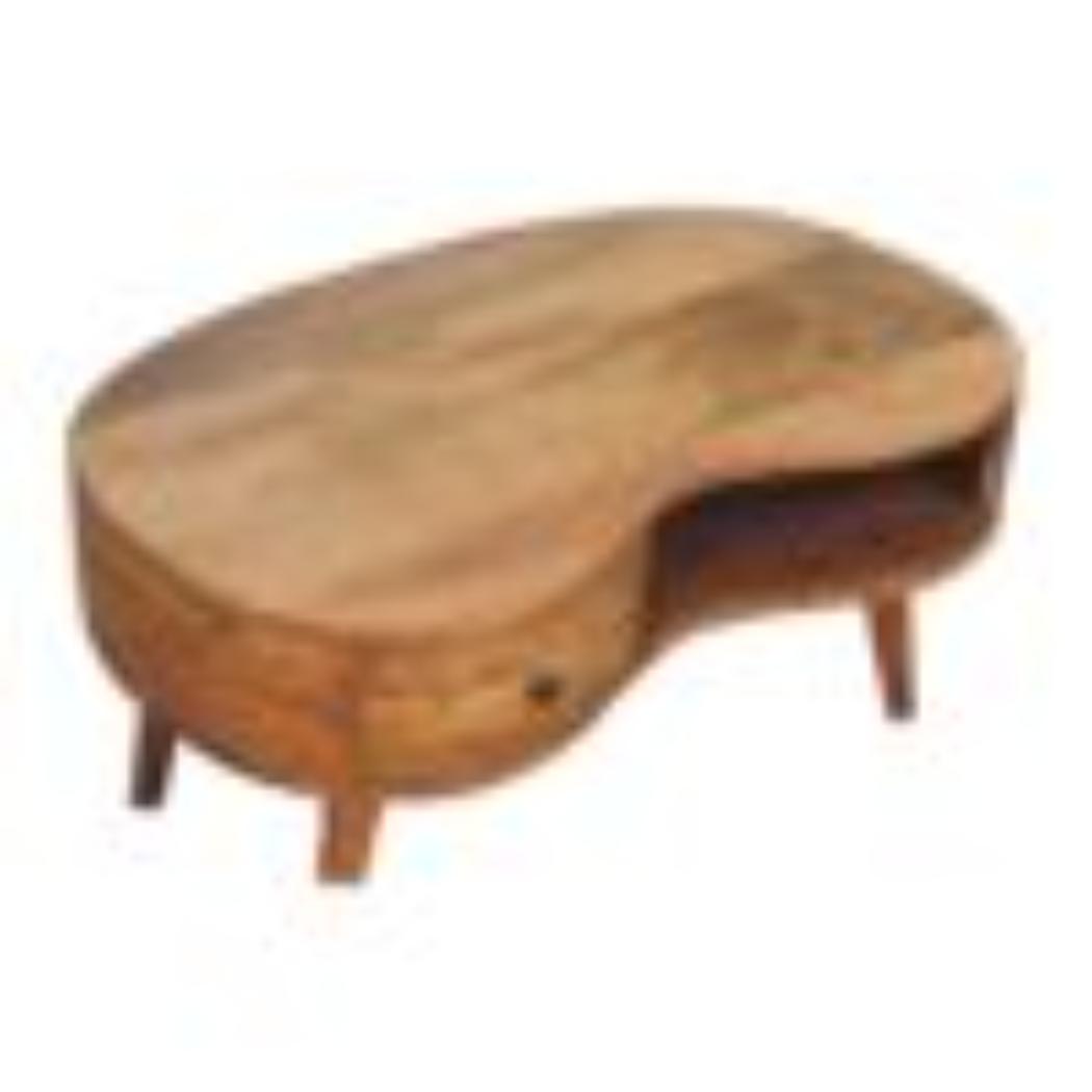 Wave Coffee Table | Oak Finish | Sculptural Living Room Design