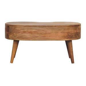 Wave Coffee Table | Oak Finish | Sculptural Living Room Design