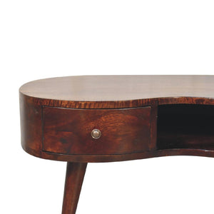 Wave Coffee Table | Walnut Finish | Sculptural Living Room Design