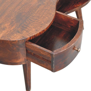 Wave Coffee Table | Walnut Finish | Sculptural Living Room Design