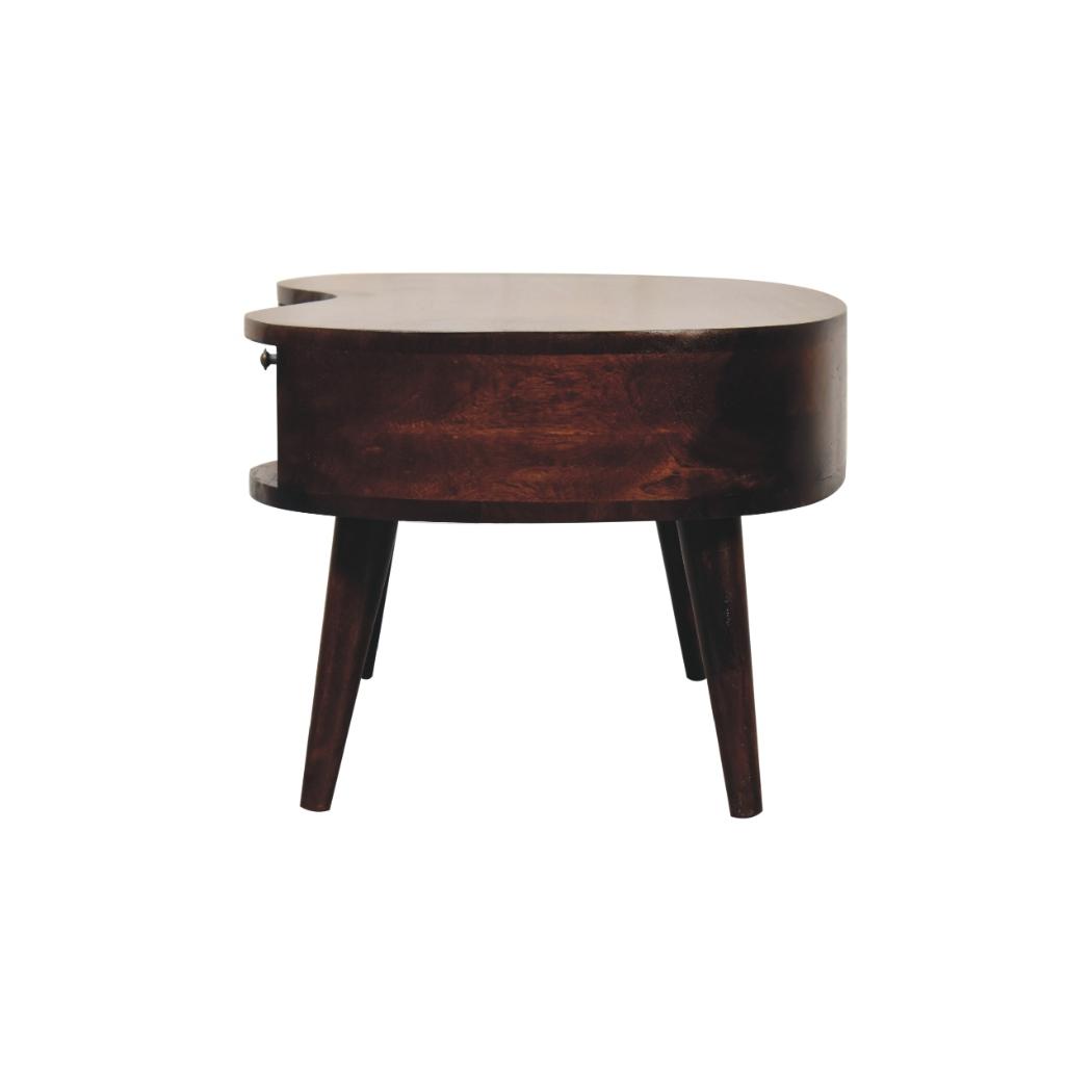 Wave Coffee Table | Walnut Finish | Sculptural Living Room Design