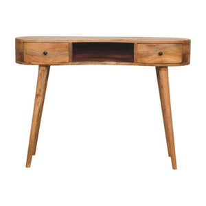 Wave Writing Desk | Oak Finish | Curved Home Office Design