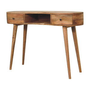 Wave Writing Desk | Oak Finish | Curved Home Office Design