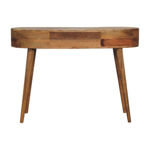 Wave Writing Desk | Oak Finish | Curved Home Office Design