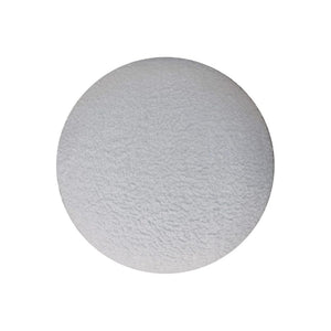White Bouclé Mushroom Footstool | Rounded Upholstered Stool | Sculptural Accent