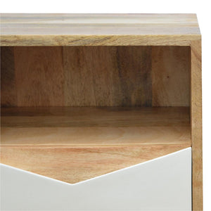 White Envelope Bedside Table | Bedroom Nightstand