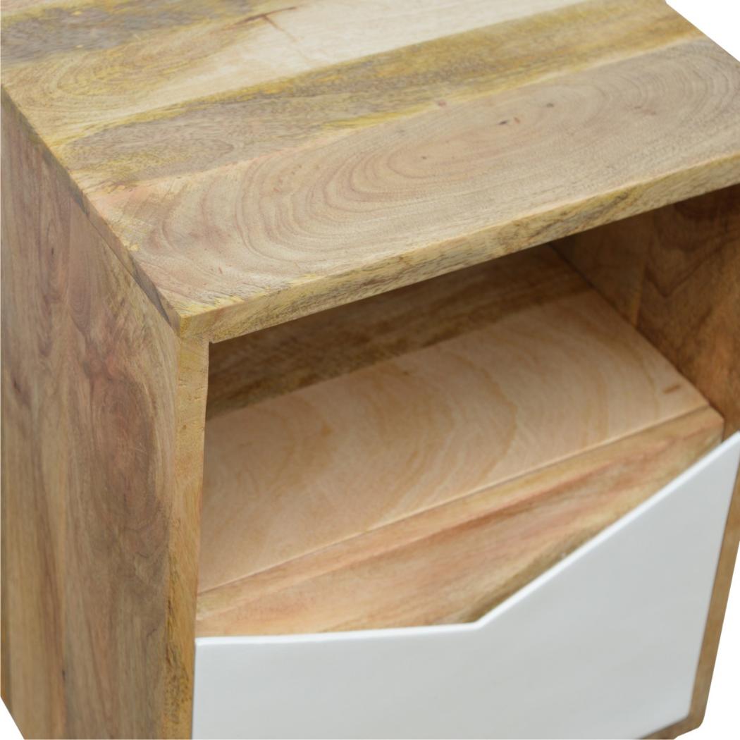 White Envelope Bedside Table | Bedroom Nightstand