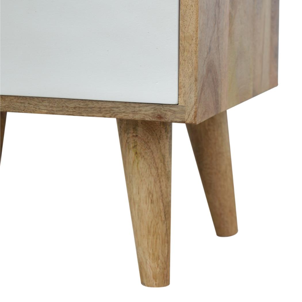White Envelope Bedside Table | Bedroom Nightstand