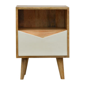 White Envelope Bedside Table | Bedroom Nightstand