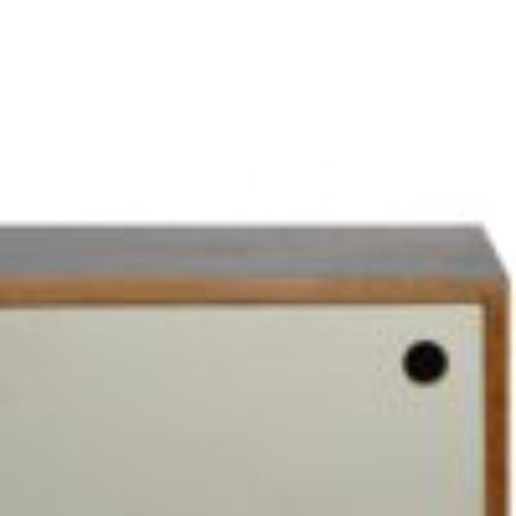 White Sliding Media Unit | Sliding Storage | Contemporary TV Unit