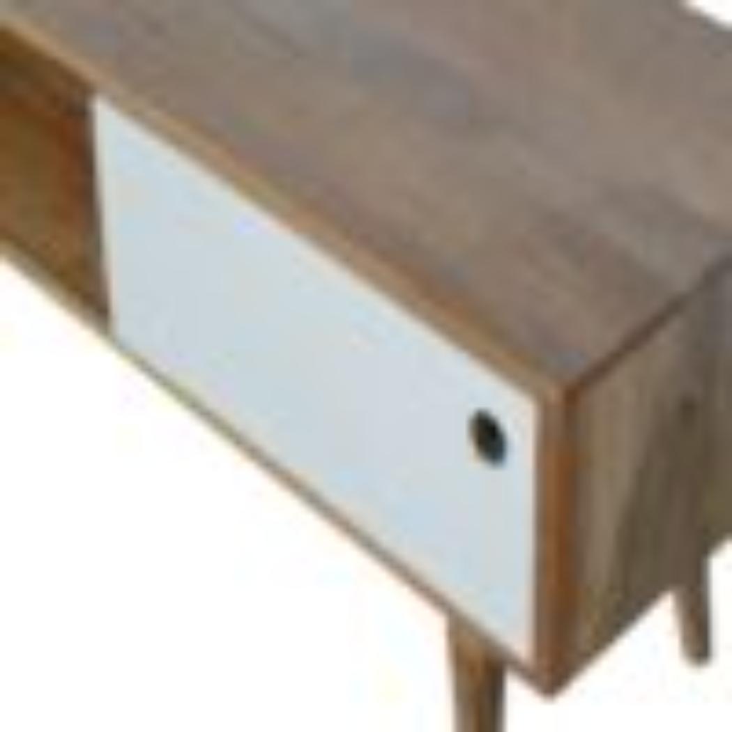 White Sliding Media Unit | Sliding Storage | Contemporary TV Unit