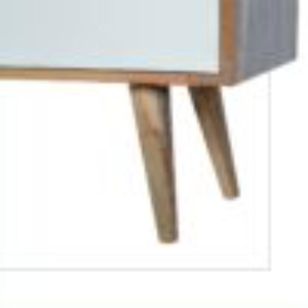 White Sliding Media Unit | Sliding Storage | Contemporary TV Unit