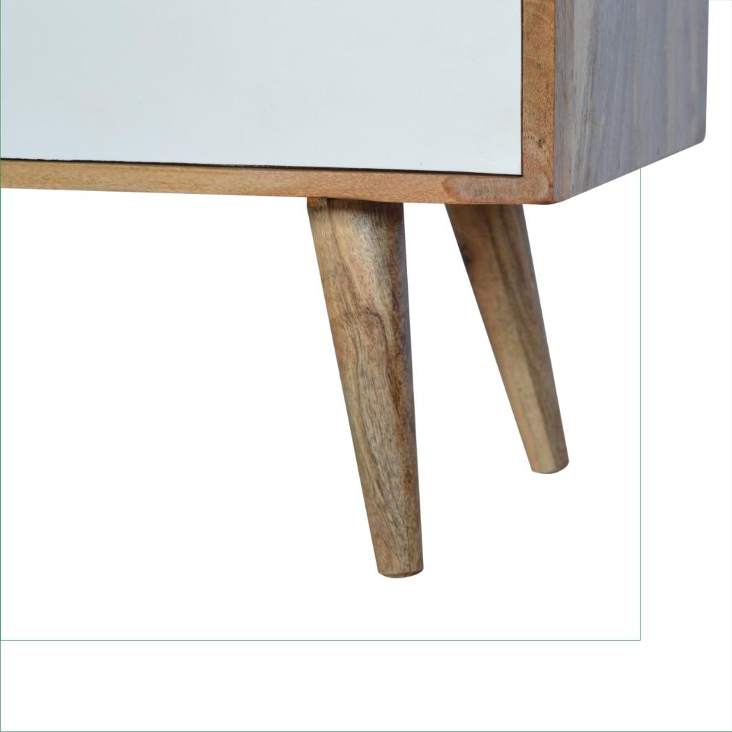 White Sliding Media Unit | Sliding Storage | Contemporary TV Unit