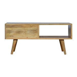 White Sliding Media Unit | Sliding Storage | Contemporary TV Unit