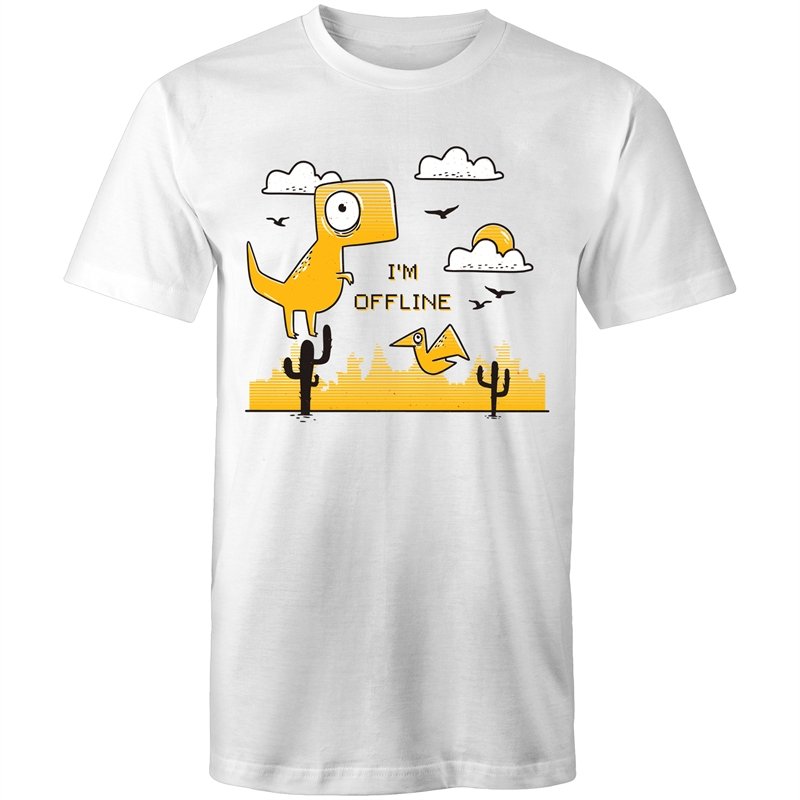 Men's I'm Offline Dinosaur T-shirt
