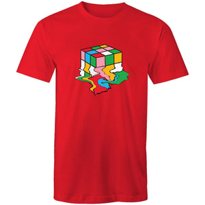 Men's Melting Rubiks Cube T-shirt