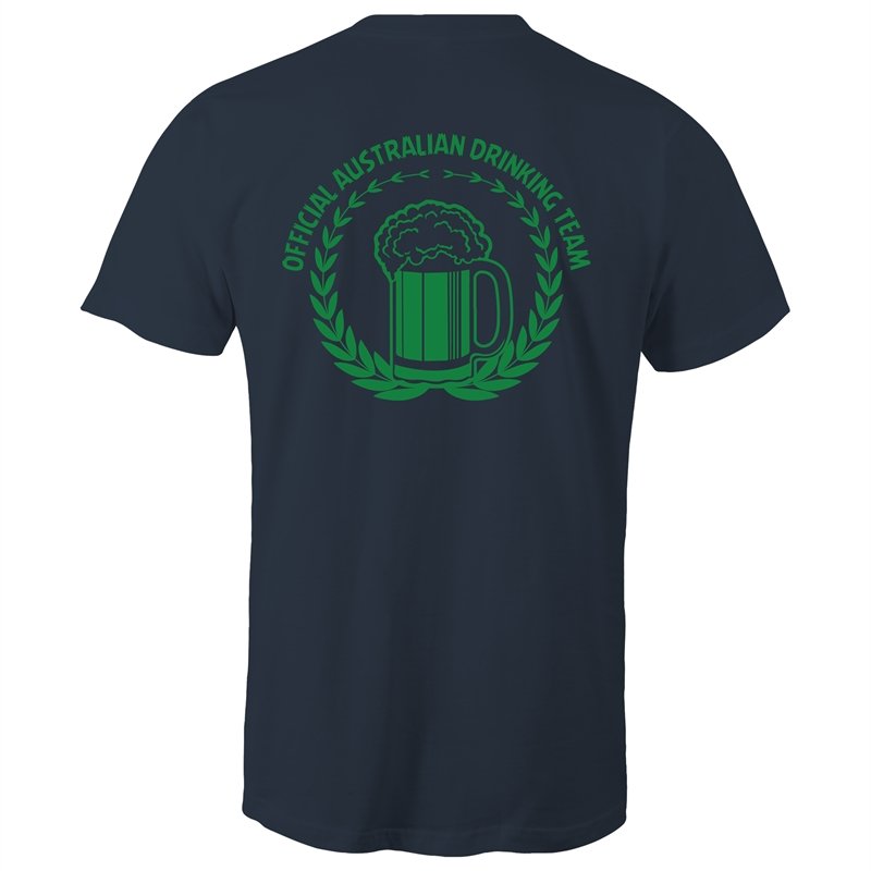 Men's Australian Drinking Team (Front + Back Print) T-shirt