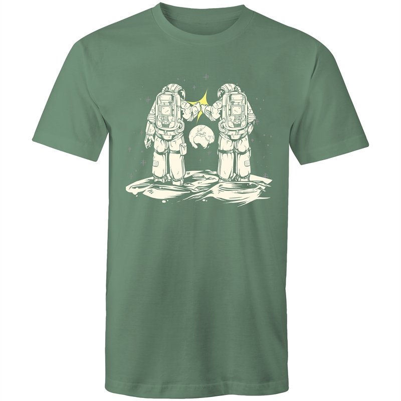 Men's Fist Bumping Astronauts T-shirt