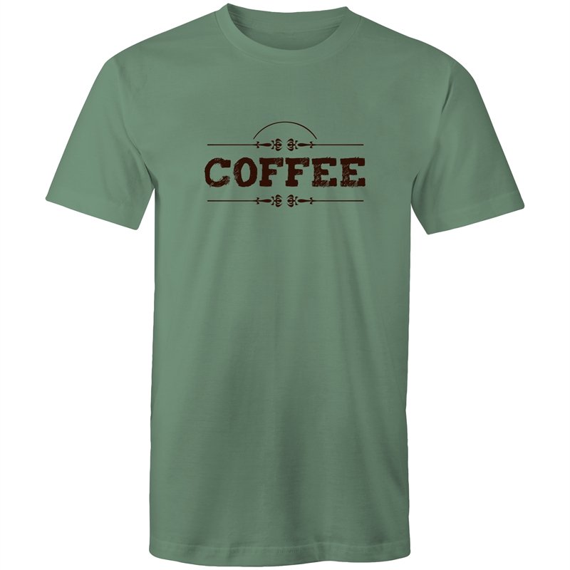 Men's Coffee Lettering T-shirt